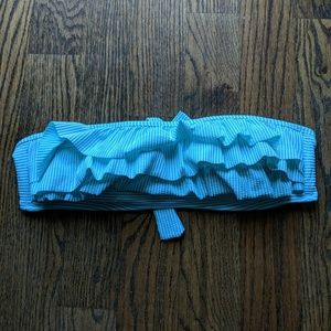 Jessica Simpson ruffle swim top